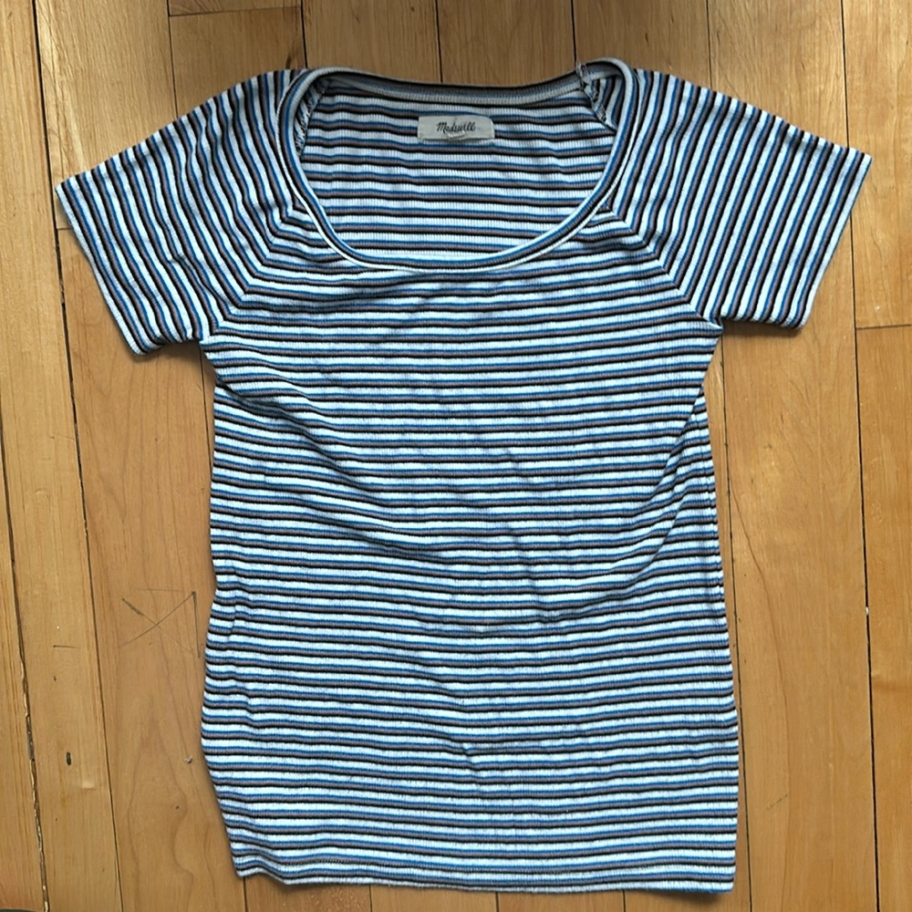 Madewell Striped Ribbed Tee